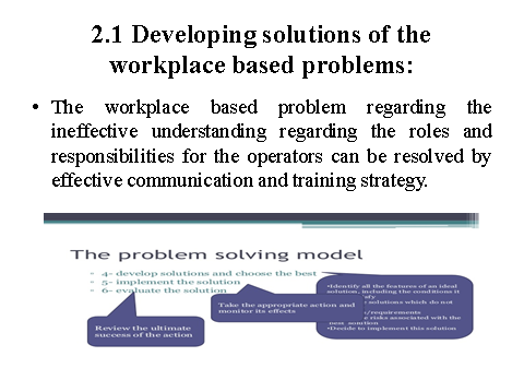 developing solutions of the workplace